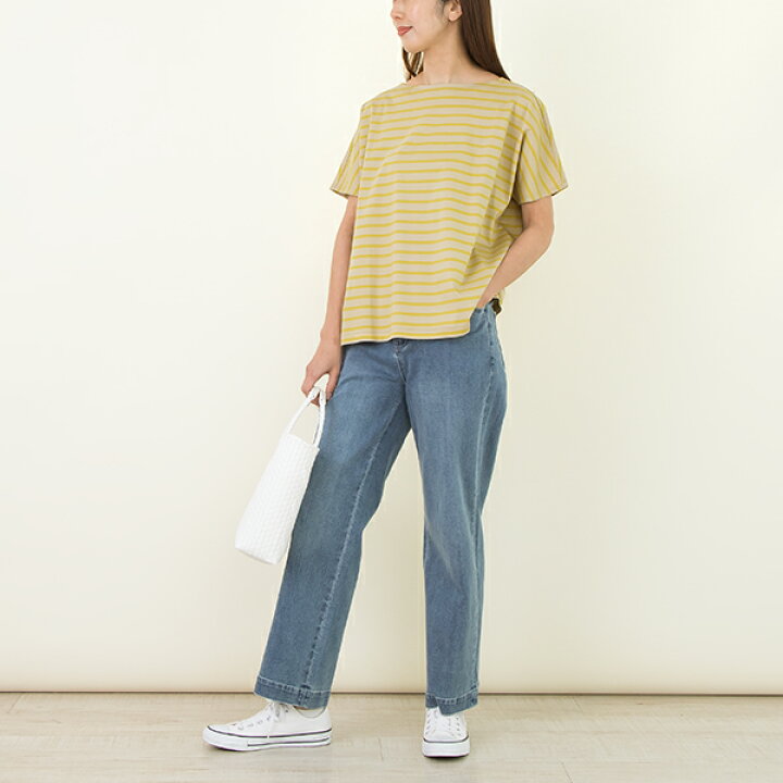 楽天市場】【栗原はるみ/ウエア/ギフト包装可】 コットンシルケットボーダー半袖Tシャツ | 栗原 はるみ Tシャツ シャツ カットソー 半袖 ボーダー インナー ボーダー トップス シルケットスムース 着やすい コットン100% 綿100%レディース ギフト : 【公式】栗原はるみweb通販
