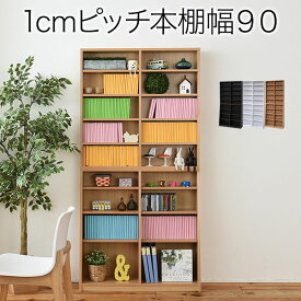 【ランキング1位獲得】1cmピッチ大収納ラック 90幅 収納家具 本棚 ラック カラーボックスこんなに薄型なのに脅威の収納力！ yh-110h-naひとり暮らし1R1KCDDVDAV小物収納シンプル1人暮らし壁面収納多目的収納ラック本棚シェルフラックディスプレイコレクショ