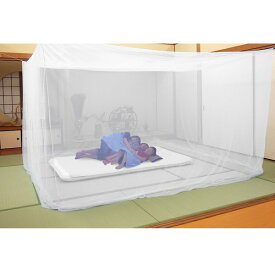 ＼300円OFFクーポン進呈中／【ランキング1位受賞】「蚊帳」吊り下げタイプ ホワイト 約300x250x200cm(6畳用)158003210 蚊帳 蚊 カ モスキート ハエ 蝿 ゴキブリ ムカデ 吊り下げ 天蓋 防虫 虫よけ 対策 折りたためるコンパクト収納 コンパクト 大きい 大6帖 6畳 ホワイ