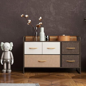 \本日300円クーポン進呈/収納家具 タンス チェスト 布張りカラーチェスト 2段 ワイドM5-MGKBO00035 アジャスター 木目 布地 おしゃれ シンプル ブラウン ナチュラル シリーズ