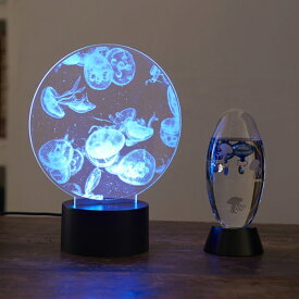 アクリルLEDライト くらげ Fun Science ライト・照明器具 インテリアライト LEDイルミネーション390-202 オブジェ 小物 置物 ミニライト おしゃれ プレゼント お祝い リビング 玄関 寝室