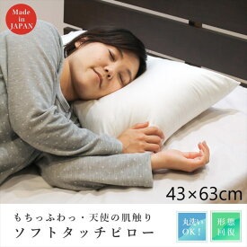 天使の肌触り ソフトタッチピロー 枕 43×63cm 寝具 枕・抱き枕 枕Pソロテックス43X63 もちもち 新触感 繊維 しなやかさ 柔らかさ 形態安定 通気性