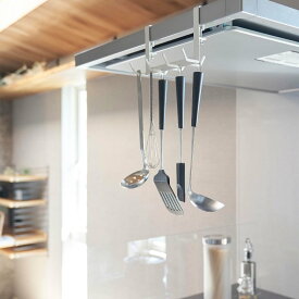 山崎実業　レンジフード横フックタワー 7連 ホワイト 4903208017879　【品番：01787】