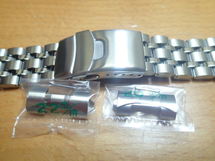 楽天市場】22mm時計バンド(腕時計)ベルト22ミリ ステンレススチール 