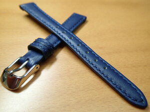 13mm 〜 15mm ネイビー 紺 スコッチガード・レザーの時計バンド 汗や水をはじく時計ベルト バンド 525円で販売していますバネ棒をサービスでお付けします メンズ レディース 各サイズございま