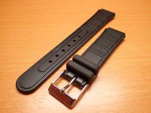 16mm 時計バンド(腕時計)ベルト16ミリ 時計ベルト・バンド バネ棒 サービス付き 16mm 防水ウレタンラバーベルト 黒色 腕時計用