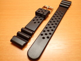 18mm 時計バンド(腕時計)ベルト18ミリ 時計ベルト・バンド バネ棒 サービス付き 18mm 防水ウレタンラバーベルト 黒色 腕時計用