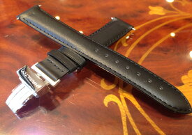 ハミルトン ベンチュラ ベルト 時計 純正 牛革(カーフ) 腕時計 バンド バックル付き ブラック (黒色) 17mm HAMILTON H690244103