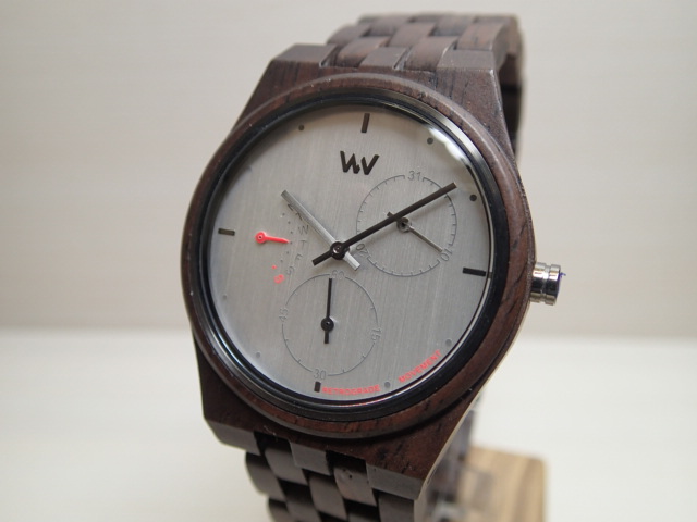 木の腕時計 ウィーウッド WEWOOD 腕時計 ウッド 木製 RIDER NUT BLACK 9818198 グレー文字盤 レディースサイズ バネ式両開きバックル 正規輸入品