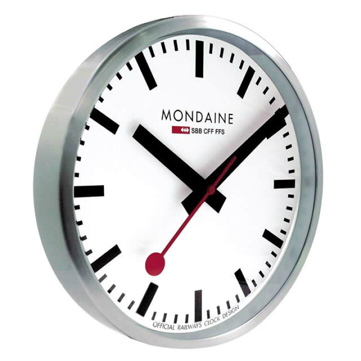 楽天市場】MONDAINE モンディーン 掛時計 ウォールクロック ホワイト 
