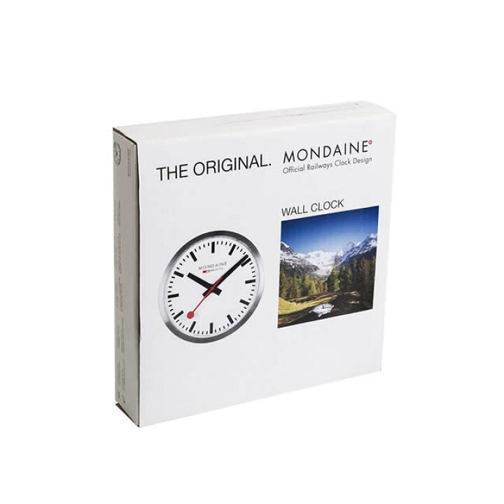 楽天市場】MONDAINE モンディーン 掛時計 ウォールクロック ホワイト 