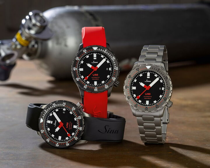 楽天市場】ジン SINN U50 腕時計 レッドシリコンラバー お手続き簡単な 