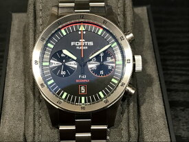 【あす楽】 FORTIS フォルティス フリーガーF-43 バイコンパックス ステンレススチールブレスレット仕様 腕時計 43mm Ref.F.424.0004 【日本正規代理店商品】お手続き簡単な分割払いも承ります。