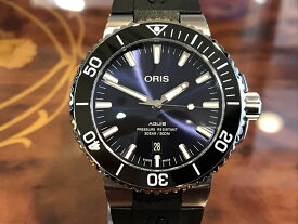 オリス 時計 アクイス デイト 腕時計 Oris Aquis date 73377304135R 送料無料 正規輸入品 ブルー(ネイビー)ダイヤル ラバーベルト ストラップ お手続き簡単な分割払いも承ります。月づきのお支払い途中で一括返済することも出来ますのでご安心ください。