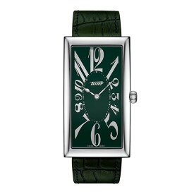 日本限定販売 TISSOT ティソ 腕時計 ヘリテージ バナナウォッチ センテナリー エディション クォーツ ウォッチ グリーン色 ケース 文字盤 ブラックレザー T117.509.16.092.00 お手続き簡単な分割払いも承ります。