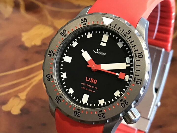 楽天市場】ジン SINN U50 腕時計 レッドシリコンラバー お手続き簡単な 