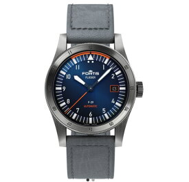 FORTIS フォルティス フリーガーF-41 ミッドナイトブルー オートマティック カウレザーストラップ仕様 腕時計 39mm Ref.F422.0011 【日本正規代理店商品】お手続き簡単な分割払いも承ります。