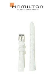 ハミルトン レディー ベンチュラ ベルト 時計 純正 牛革(カーフ) アリゲーター型押し 腕時計 バンド ホワイト (白色)13mm HAMILTON H690242107