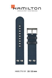 HAMILTON ハミルトン 腕時計 カーキ X-WIND 専用 純正 ベルト バンド テキスタイル（キャンバス 布） ベルト 22mm H694779101