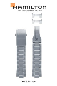 HAMILTON ハミルトン 腕時計 カーキ パイロットデイ デイト 46mm 専用 純正 ステンレススチール ブレスレット ベルト バンド 22mm H695647100