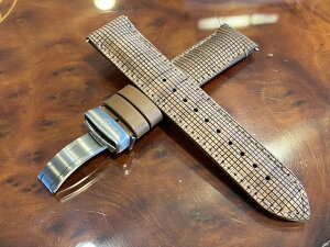 INOX ビクトリノックス VICTORINOX 時計 腕時計 替えベルト バンド I.N.O.X. イノックス オートマチックシリーズ 専用 ウッドベルト Dバックルつき 21mm