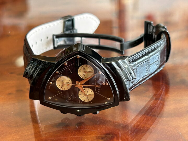 楽天市場】ハミルトン 腕時計 HAMILTON ブラック＆ゴールド 