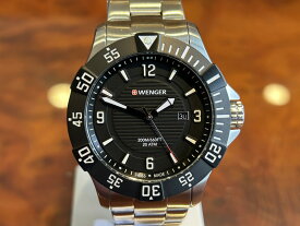 ウェンガー WENGER 腕時計 Seaforce シーフォース 43mm ブラック文字盤 01.0641.131 クォーツ 国内正規品 優美堂のウェンガーは安心のメーカー保証3年付き日本正規商品です【あす楽】
