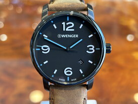 【あす楽】 ウェンガー WENGER 腕時計 URBAN METROPORITAN アーバンメトロポリタン 42mm ブラック文字盤 01.1741.135 クォーツ 国内正規品 優美堂のウェンガーは安心のメーカー保証3年付き日本正規商品です
