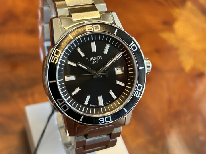 楽天市場】TISSOT スーパースポーツ クォーツ ブラック文字盤 
