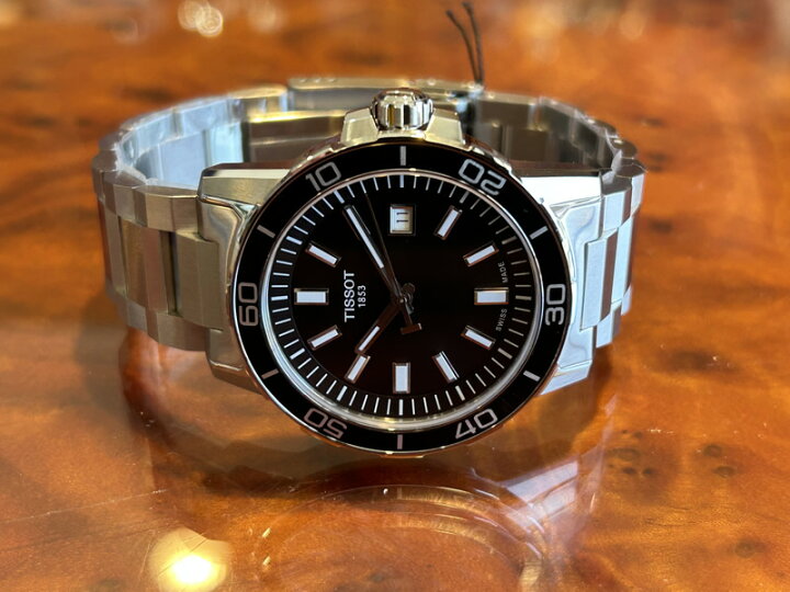 楽天市場】TISSOT スーパースポーツ クォーツ ブラック文字盤 