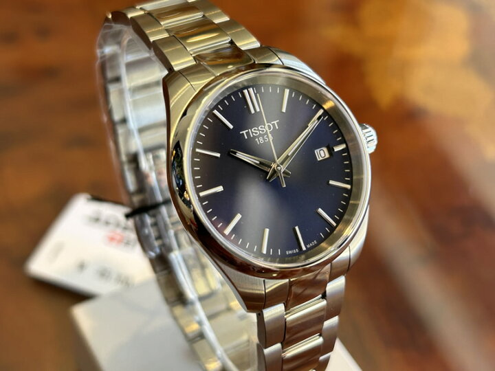 楽天市場】TISSOT ティソ クォーツ 腕時計 PR100 34mm ブルー文字盤 