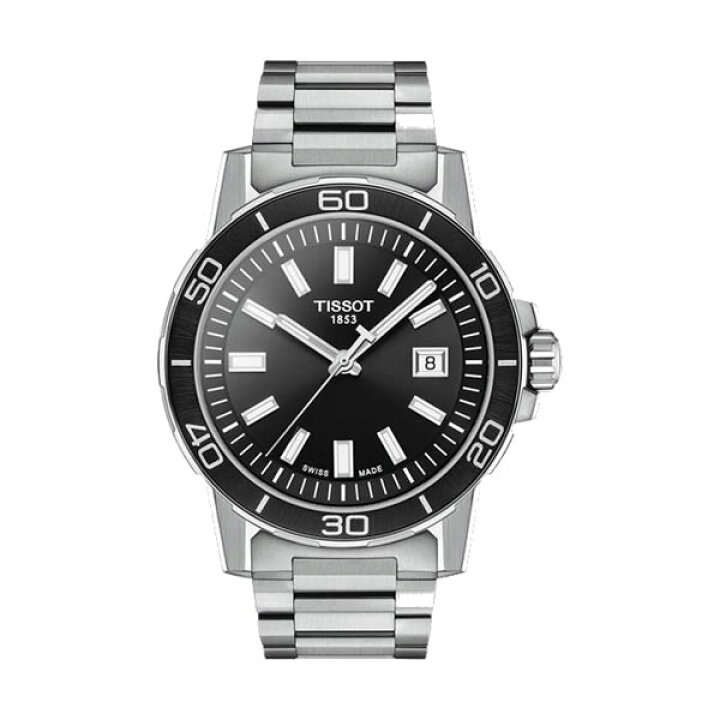 楽天市場】TISSOT スーパースポーツ クォーツ ブラック文字盤 