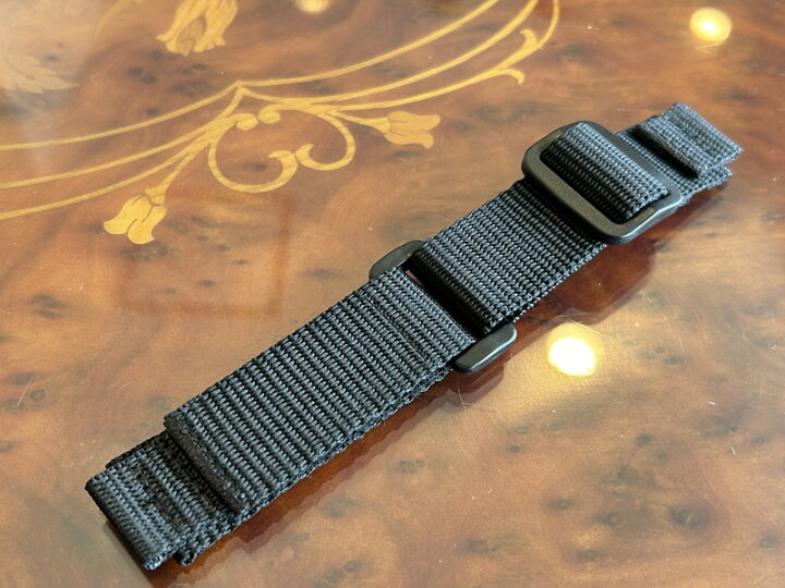楽天市場】ミリタリー 時計 ナイロン ベルト 時計バンド 20mm ブラック 