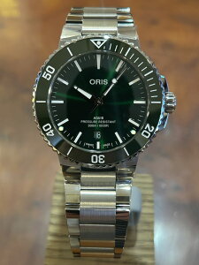 �I���X ORIS �A�N�C�X�f�C�g AQUIS �_�C�o�[�Y�E�H�b�` �r���v 43.5mm �����Y �������� 01 733 7789 4157-07 8 23 04PEB ���K�A���i