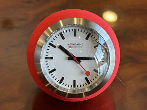 �����f�B�[�� �u���v MONDAINE �O���[�u �N���b�N 6cm ���b�h �f�X�N�N���b�N A660.30335.16SBP