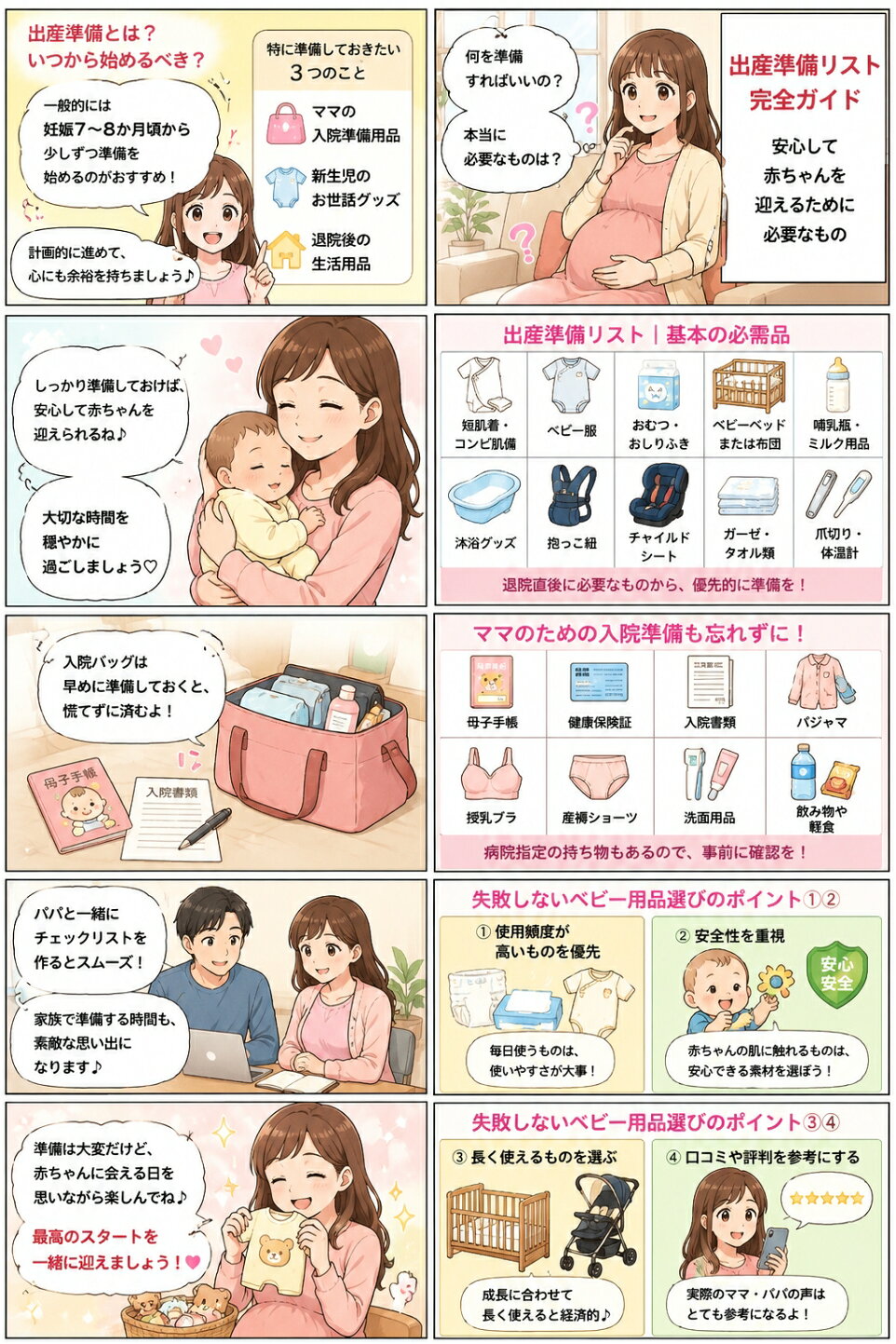 出産 準備 リスト