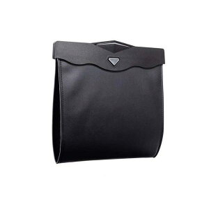 車 ゴミ箱 ブラック LEDライト 車載 大容量 収納 ダストボックス マグネット カー用品 折りたたみ シンプル スリム