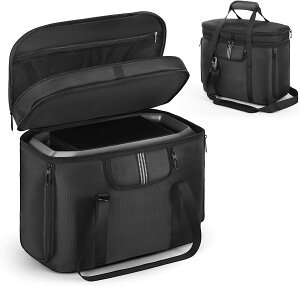 �|�[�^�u���d�� ���[�o�b�O EF ECOFLOW DELTA 2/DELTA 3 Plus/DELTA 3 Classic �ɓK������ �|�[�^�u���d�� �ی�P�[�X �h�o ���� �ϏՌ� ���[�P�[�X �L�����v �O�o�◷�s�p (�u���b�N, EF DELTA 2 / DELTA 3 Plus ��