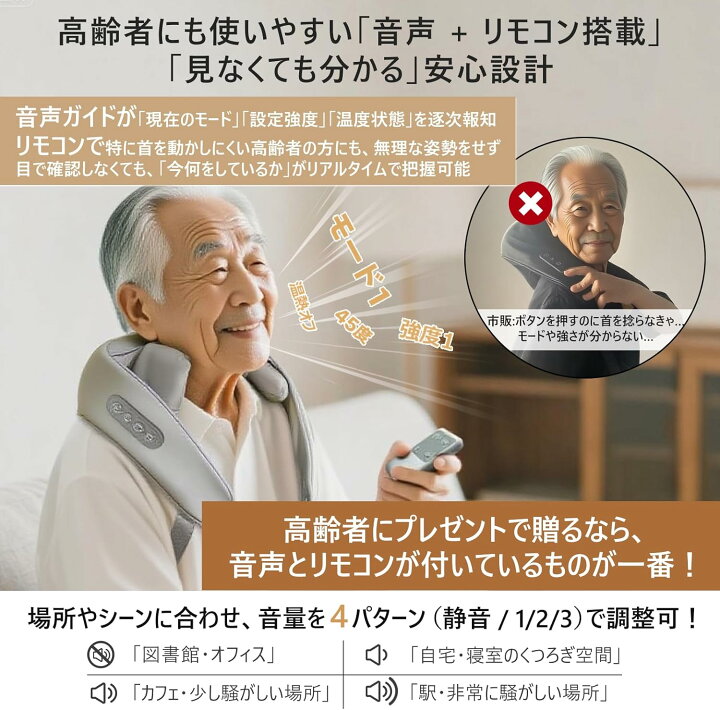 楽天市場】【2025新登場】ネックケア リラックス 日本語音声ガイダンス 