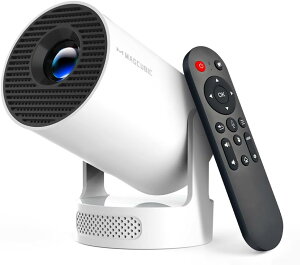 vWFN^[ ƒp y360°HIFĨXs[J[EAPPp\zMagcubic ^ Bluetooth5.4 18000[ V䓊e 1080P Wi-Fi6 4KΉ Ze `␳ ȒP projector IOS/Android/p\R/DVD/P