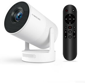 Magcubic vWFN^[ ƒpydtH[JXEHiFiXs[J[z^ Android TV 180°] V䓊e 20000LM 4KΉ Wi-Fi6 Bluetooth5.4 `␳ Y[@\ Ze l炵 X}z/^