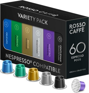 ���b�\�J�t�F 60�t�� �l�X�v���b�\ �}�V���p �݊��J�v�Z�� Rosso Caffe �A���~ �R�[�q�[�J�v�Z�� �u�o���G�e�B�p�b�N�v�i6��×10�t���j�l�X�v���b�\�u�I���W�i���v �}�V���Ή�