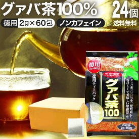 徳用グァバ茶100 2g×60包×24個セット 送料無料 宅配便 | グァバ グァバ茶 グアバ グアバ茶 ガバ茶 ガバちゃ 茶葉 ティーパック ティーバッグ ダイエット ダイエット食品 無添加 100％ ノンカフェイン カフェインなし お茶 おすすめ カフェインレス デカフェ まとめ買い