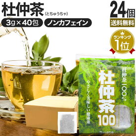 【6/10(月)26時迄30%OFF】 杜仲茶100袋タイプ 3g×40包×24個セット 送料無料 宅配便 | 杜仲茶 とちゅう茶 茶葉 ティーパック ティーバッグ ダイエット ダイエット食品 ハーブティー 無添加 100％ ノンカフェイン カフェインレス デカフェ お茶 おすすめ まとめ買い