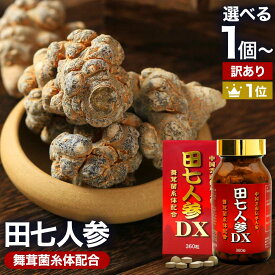 【訳あり】 田七人参DX 360粒 約30日分 賞味期限2027年8月以降 送料無料 宅配便 | 田七人参 田七人参サプリメント 田七人参サプリ でんしちにんじん 伝七人参 舞茸 まいたけ マイタケ 菌糸体 エキス サプリ サプリメント 粒 タブレット 男性 女性 アウトレット
