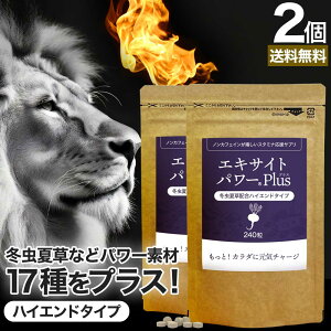 エキサイトパワープラス 240粒×2個セット 約60日分 送料無料 メール便 | マカ maka マカサプリ 妊活 冬虫夏草 シトルリン トンカットアリ ムクナ 亜鉛サプリ サプリ サプリメント 粒 男性 女性
