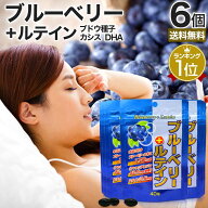 ブルーベリー＋ルテイン 40球×6個セット 約120〜240日分 送料無料 メール便 | ルテイン ビルベリー ブル…