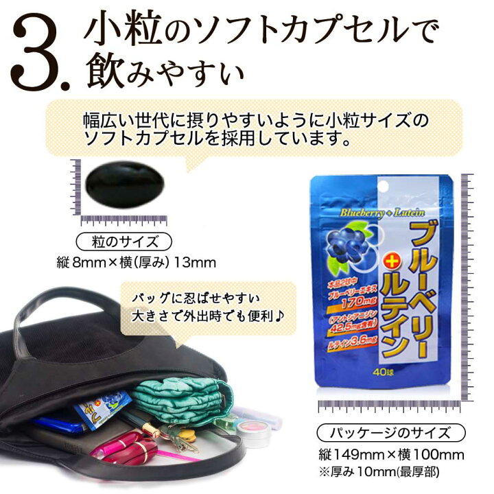 楽天市場】ブルーベリー＋ルテイン 40球×2個セット 約40〜80日分 送料 