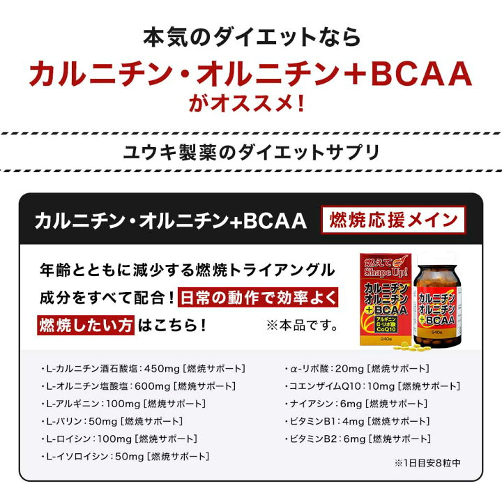カルニチン オルニチン 宅配便 ダイエット サプリメント aa ダイエット食品 送料無料 240粒 6個セット 約180 240日分 サプリ