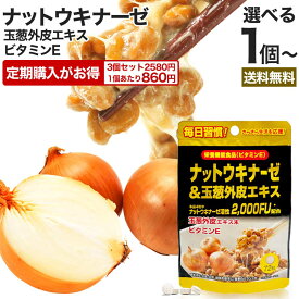 【定期がお得】 ナットウキナーゼ＆玉葱外皮エキス 72粒 約18〜36日分 送料無料 メール便 | ナットウキナーゼ 納豆 納豆菌 納豆キナーゼ 玉葱 外皮 ケルセチン ビタミンE サプリ サプリメント 食事で不足 栄養機能食品 美容 サポート 粒 男性 女性 健康 健康食品